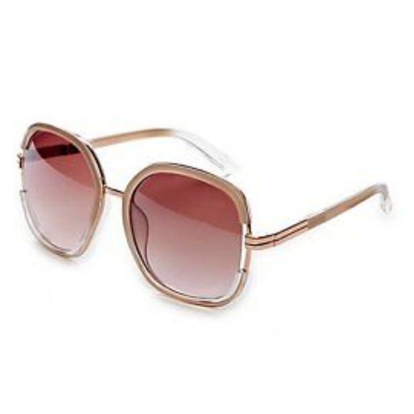 Jessica Simpson Accessories - Jessica Simpson Womens Over size Sunglasses Tan